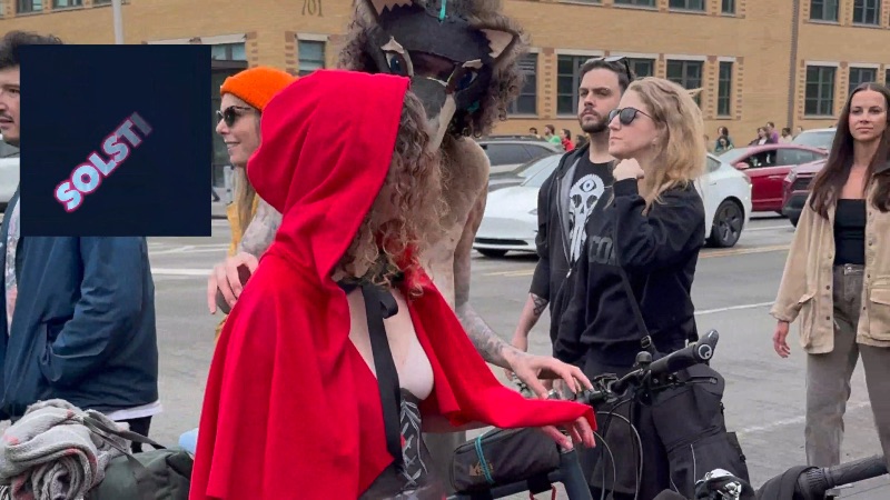 Poster for 2025 Seattle Solstice Naked Bike Ride [horizontal]