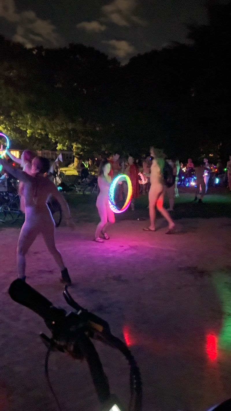 Poster for Naked Dancing Ladies - World Naked Bike Ride Portland July 26th 2026